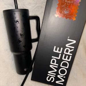 2024 Black Cat Simple Modern 40oz Trek Tumbler
